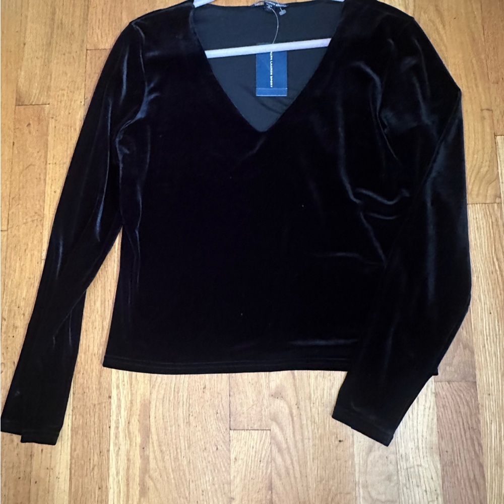 Ralph Lauren Sport highland velvet top xl